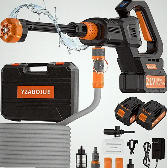 Cordless Washer Battery, 1200Psl, Brushless Portable Washer with 2 Battery/6-In