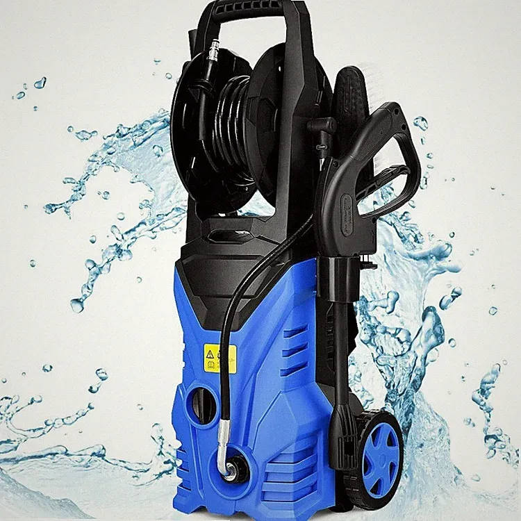 Costway 2030PSI Electric Pressure Washer Cleaner 1.7 GPM 1800W W/ Hose Reel Blue