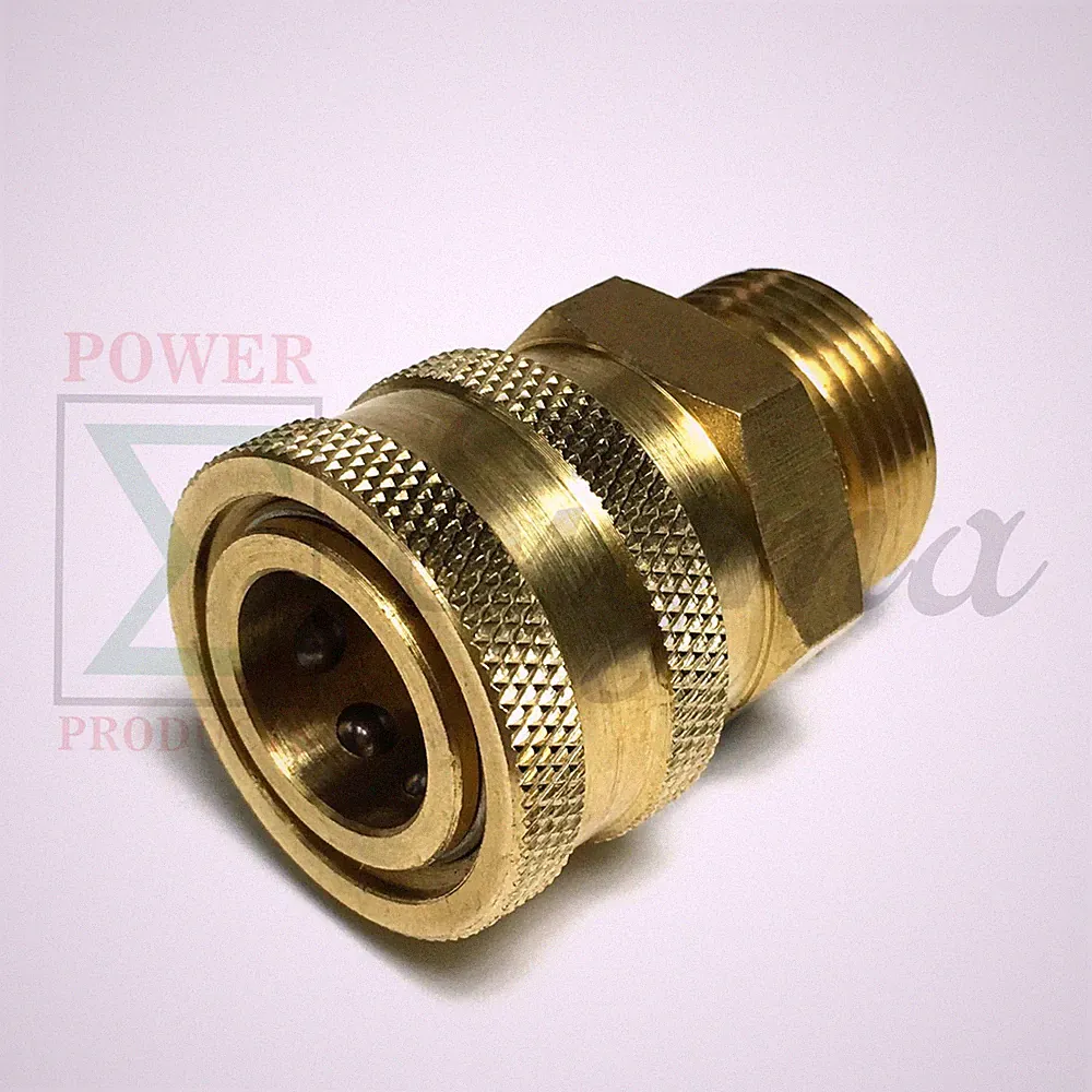 Coupler Coupling 3/8" QC Quick Connect X M22 Male 14mm For Pressure Washer Gun