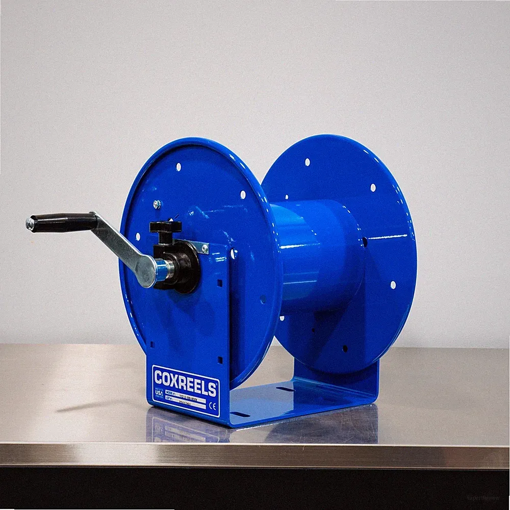 Cox Custom High Pressure Washer Hose Reel Blue | Hand Crank | Up To 100' Hose