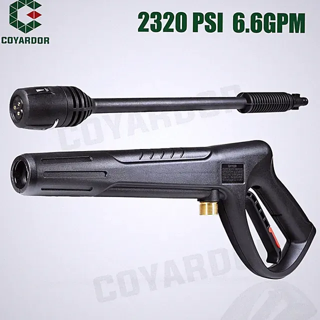 COYARDOR 2320 psi Pressure Washer Gun Extension Wand with 3-Pattern Nozzle