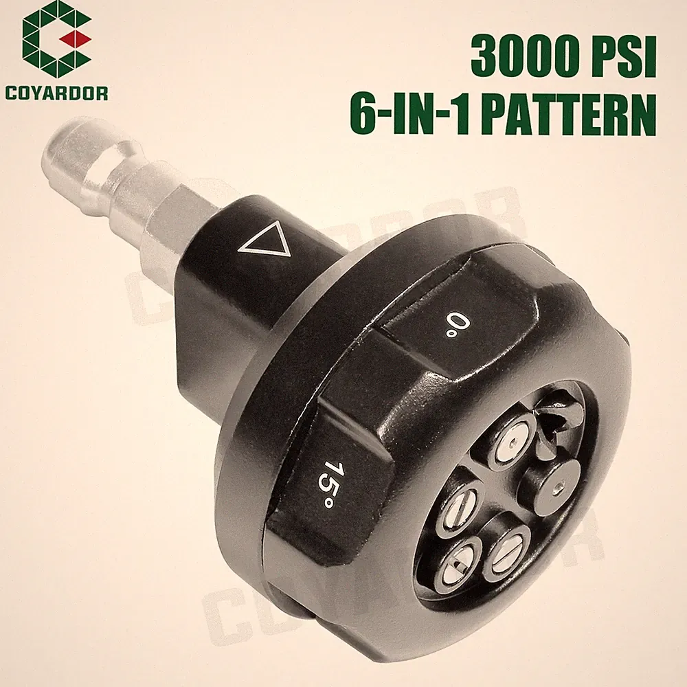 COYARDOR 3000 PSI Pressure Washer Spray Nozzle 6 in 1 Pattern Turbo Tip 4.0 GPM