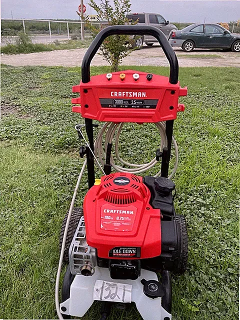 CRAFTSMAN 3000 Max PSI 2.5 Max GPM Gas Pressure Washer, Wheel-Mounted