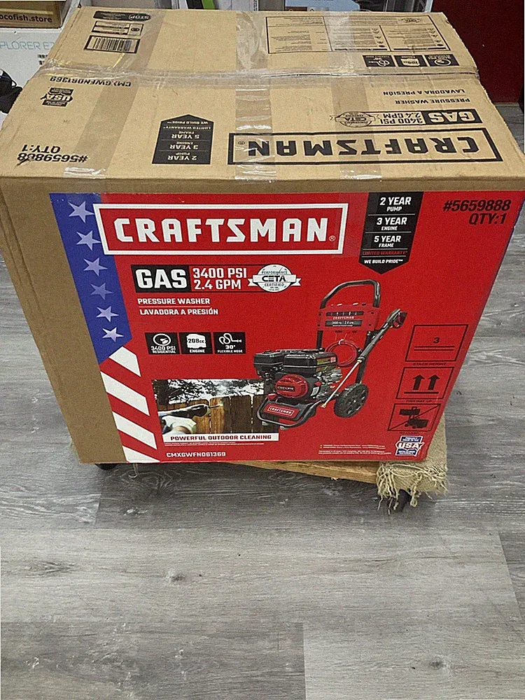 CRAFTSMAN 3400-PSI 2.4-GPM Cold Water Gas Pressure washer BRAND NEW