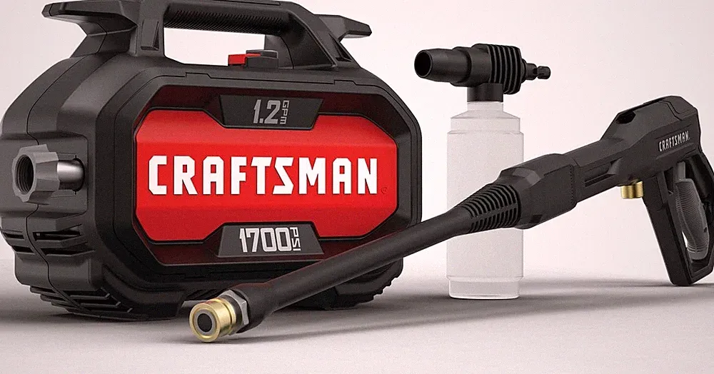 CRAFTSMAN Electric Pressure Washer, Cold Water,1700-PSI,1.2-GPM,Corded CMEPW1700