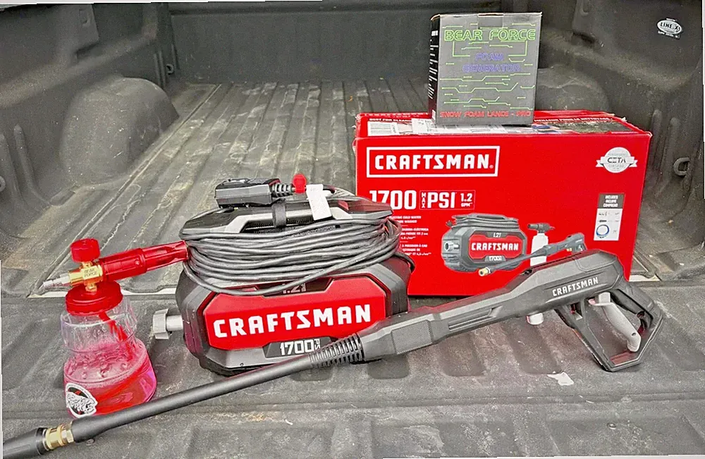 CRAFTSMAN Electric Pressure Washer, Cold Water, 1700-PSI, 1.2-GPM, Corded