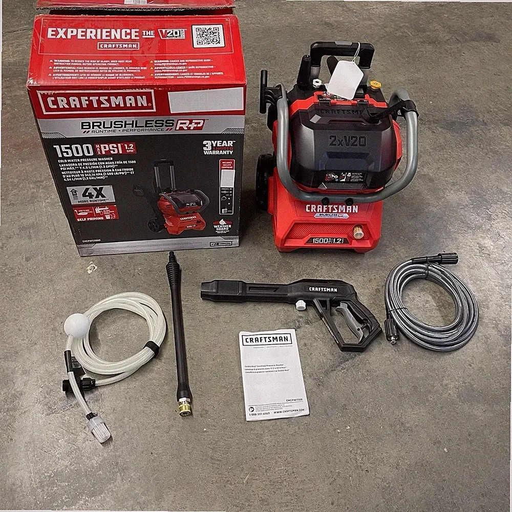 Craftsman V20 1500 PSI 1.2GPM Cold Water Pressure Washer (CMCPW1500N2) TOOL ONLY