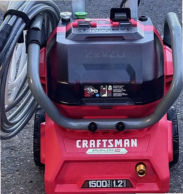 CRAFTSMAN V20 Brushless 1500 PSI 1.2 GPM Pressure Washer w/ Hose, Gun, Charger