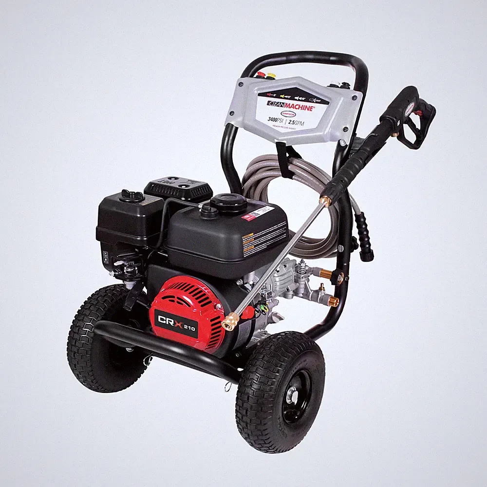 CRX Engine Powered Clean Machine 3400PSI 2.5GPM Gas Pressure Washer for Home Use