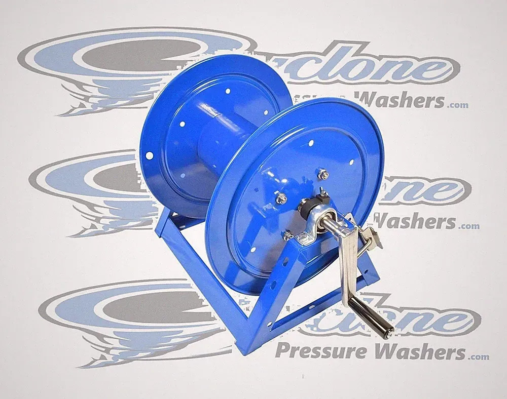 Cyclone Pressure Washer Hose Reels Heavy Duty 3/8" x 300ft,5000 PSI Hand Crank