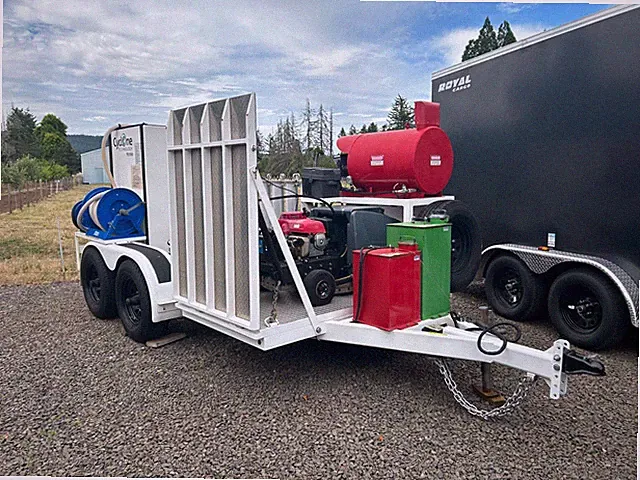 Cyclone TR5500 Mobile Hot Water Pressure Washer Trailer Rig | 199 Hours | Water