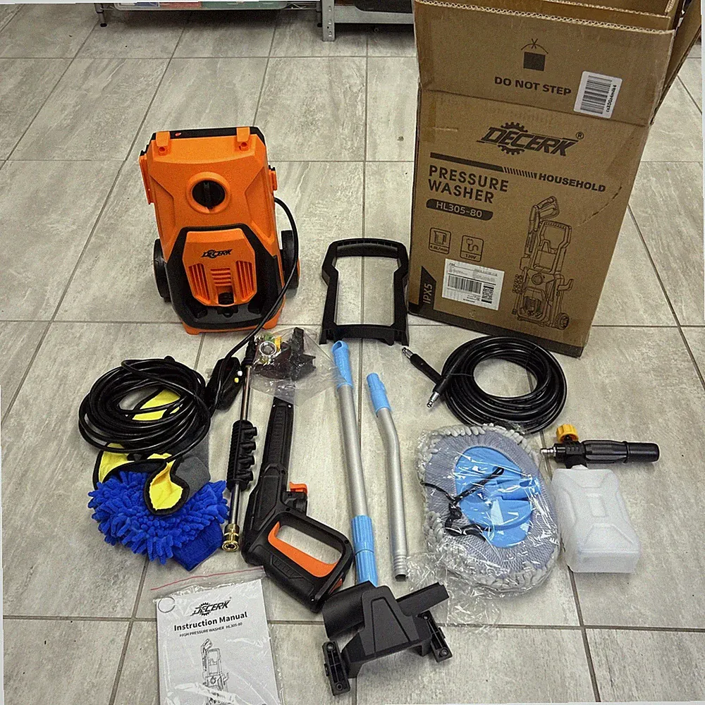 Decerk Electric Pressure Washer 1160-1800 PSI Orange