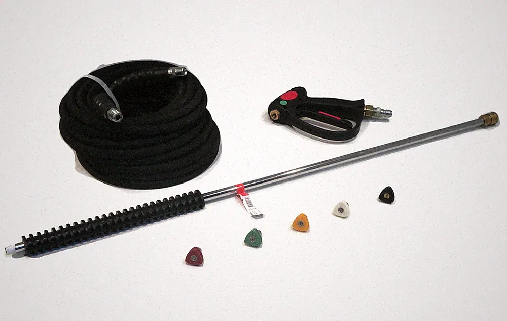 Deluxe SPRAY GUN, WAND, 50' HOSE & TIPS for Power Pressure Washers - 4000 PSI