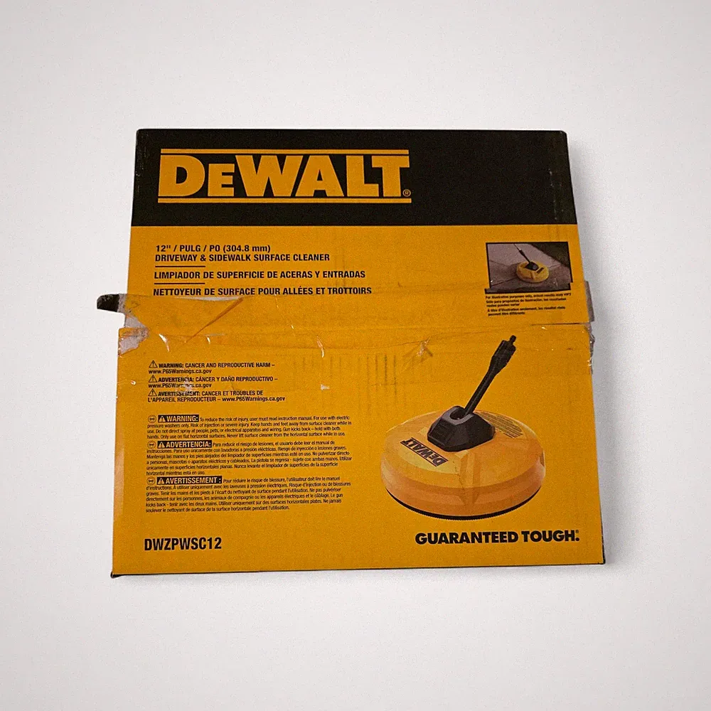 DEWALT 12 in. Rotating Surface Cleaner Pressure Washer 3000 PSI MAX OPEN BOX