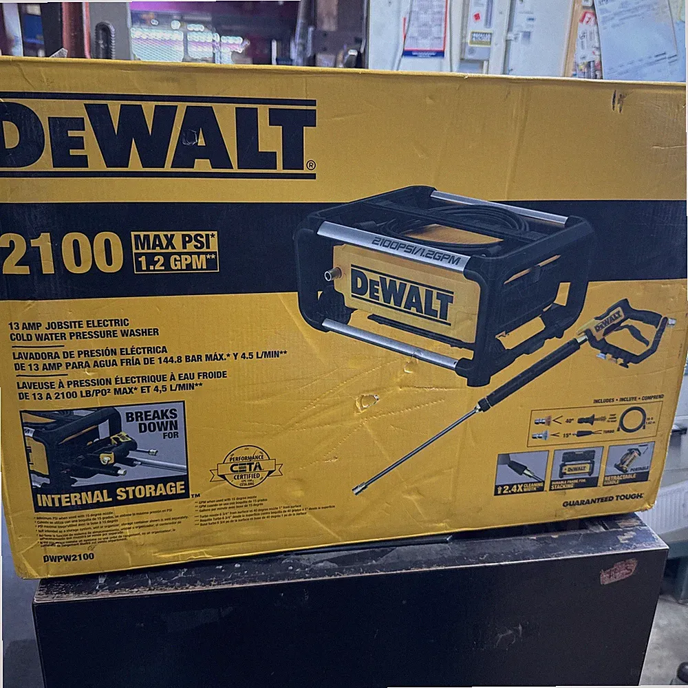 DEWALT 2100 PSI Electric Jobsite Pressure Washer (DWPW2100) New In Box
