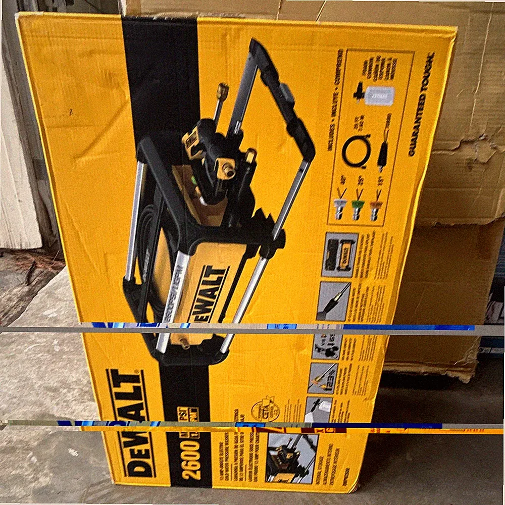 DEWALT 2600 2600 PSI Corded Electric Cold Water Washer w/ Hose Gun Wand Tips