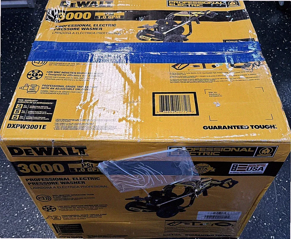 DeWalt 3000PSI 1.0GPM Cold Water Electric Pressure Washer(DXPW3001E)