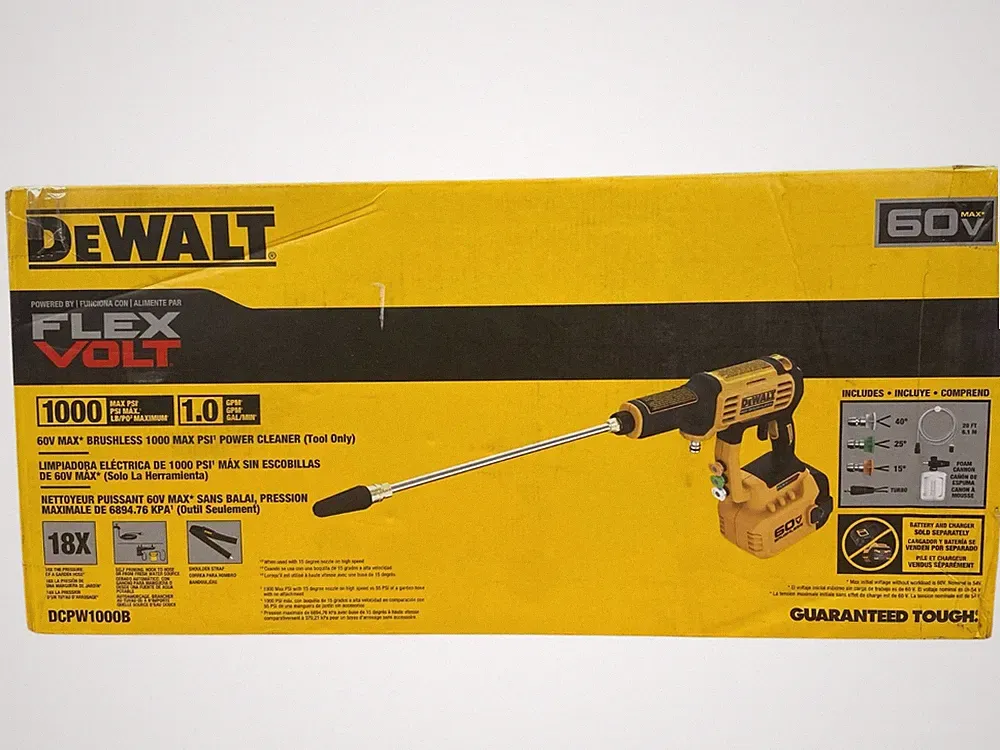 dewalt 1000 psi pressure washer