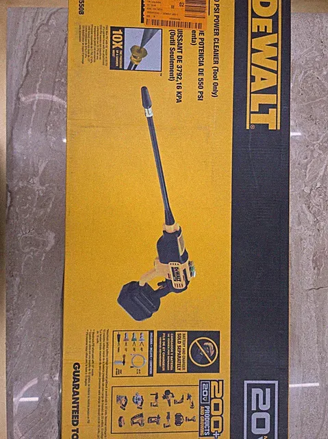 DEWALT DCPW550B 20V MAX 550 PSI Cordless Power Cleaner 1.0 GPM Tool OnlyOpen Box