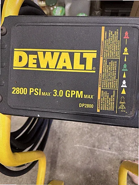 Dewalt DP2800 gas Power Washer 2800PSI