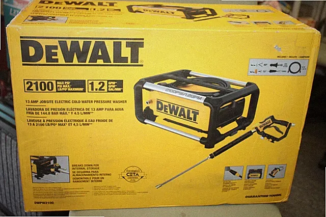 DEWALT DWPW2100 Pressure Washer 2100PSI Electric Cold Water Tool NEW