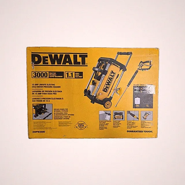 DEWALT DWPW3000 3000 PSI 1.1 GPM Electric Pressure Washer