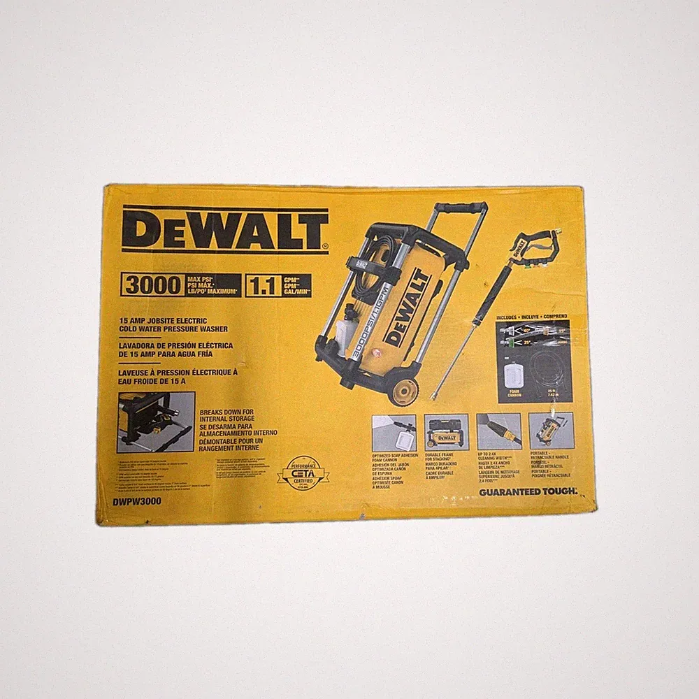 Dewalt DWPW3000 3000 PSI Cold Water Electric Pressure Washer - Used Good