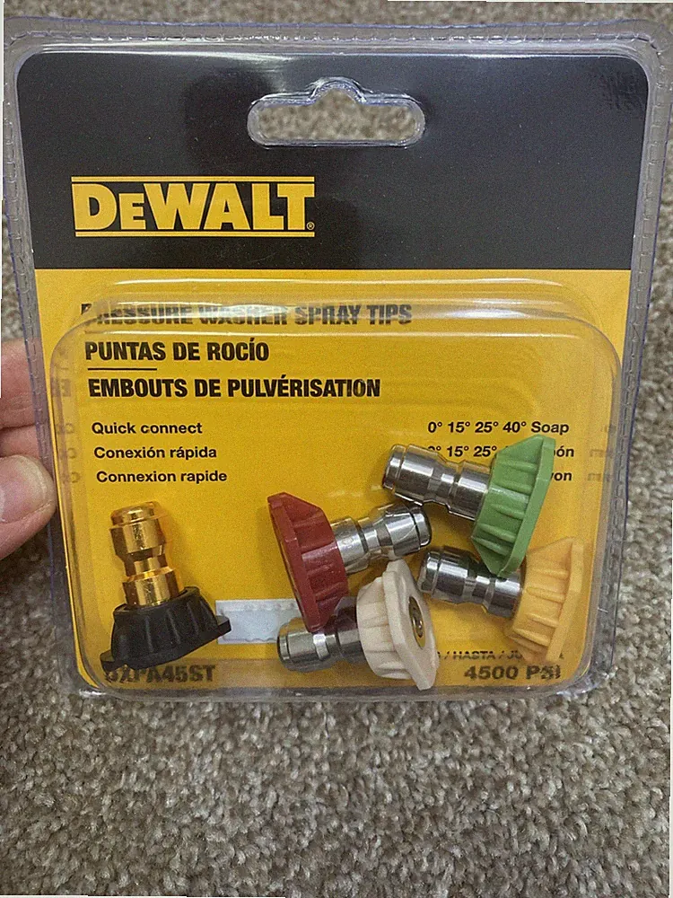 DeWALT DXPA45ST 4500 PSI Quick Connect Pressure Washer Spray Tips