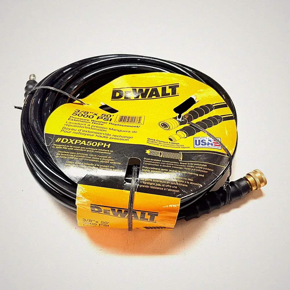 DEWALT DXPA50PH 3/8" x 50' long 5000 PSI Pressure Washer Hose - Genuine OEM