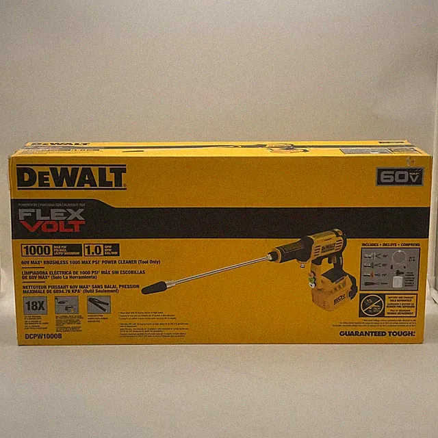 Dewalt FlexVolt 60V Brushless 1000 MAX PSI-Power Cleaner- NEW IN BOX- DCPW1000B