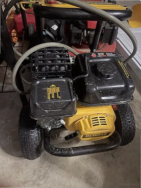 DEWALT Gasoline Pressure Washer on Wheeled Cart, Yellow/Black
