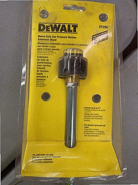 DEWALT Heavy Duty 27in. Gas Pressure Washer Extension Wand DP290 Up To 4000PSI