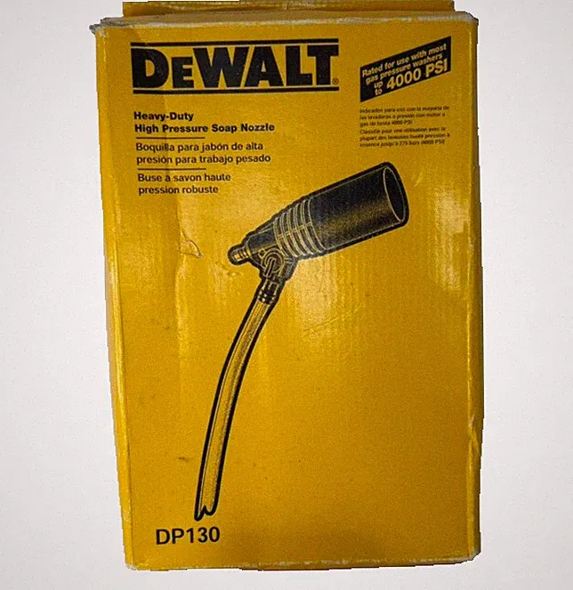 DEWALT High Pressure Soap Nozzle DP130 for Gas Pressure Washer, 15 ft Tube
