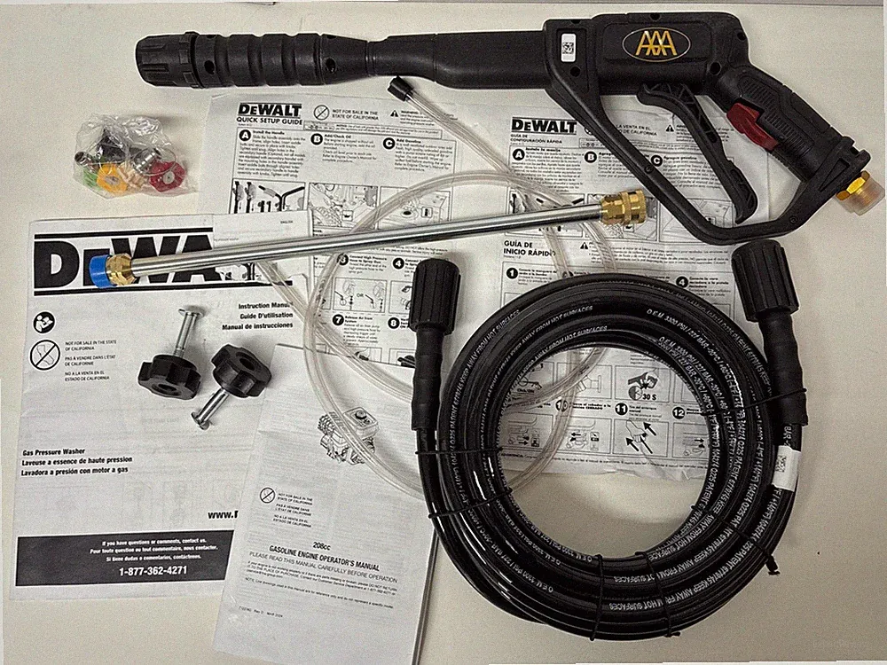 DeWalt Pressure Washer OR372 Spray Gun Wand Hose Nozzle Kit 3750 Max PSI