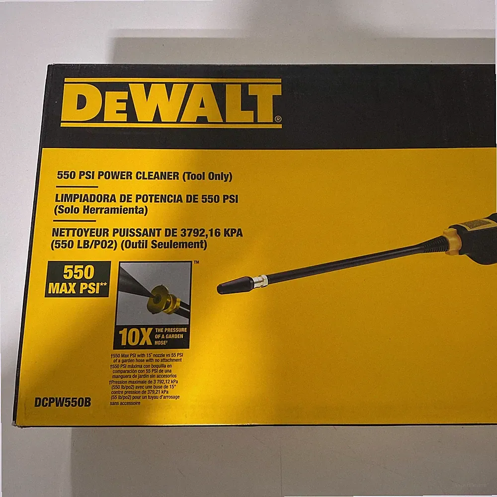 DEWALT Yellow/Black 20V MAX 550 PSI Power Cleaner DCPW550B Tool Only
