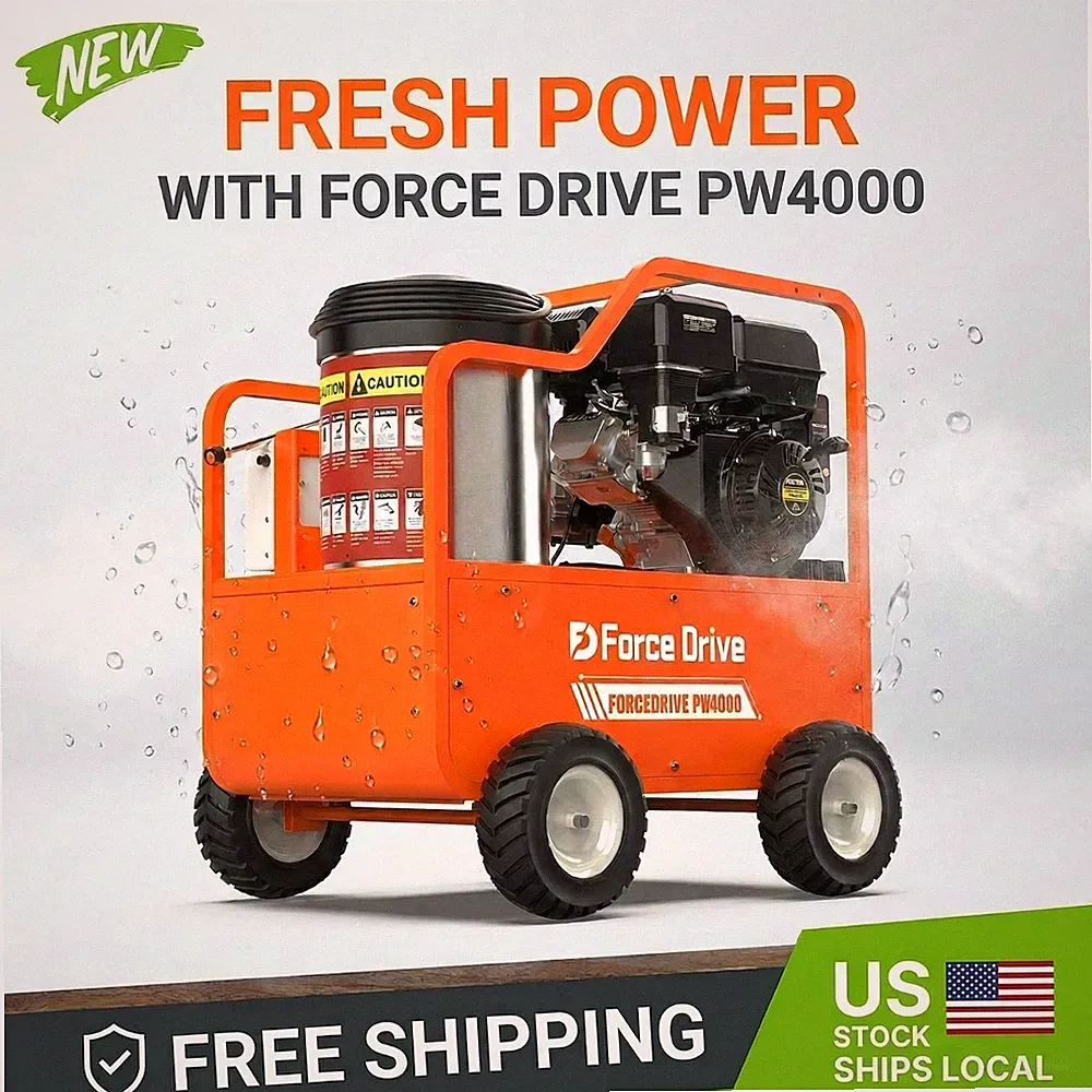 Diesel 4000PSI 4GPM Heated Pressure Washer 13.5HP Commercial Grade EPA