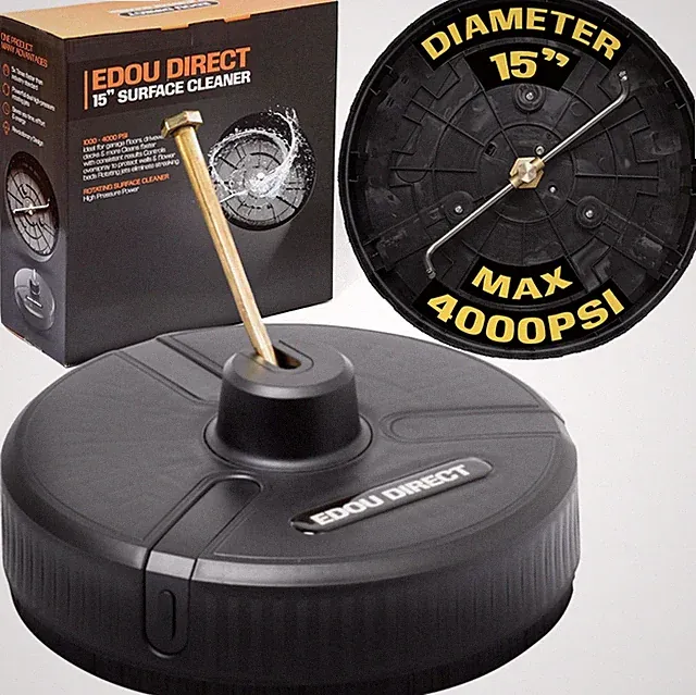 Direct Pressure Washer Surface Cleaner - Heavy-Duty Plastic - 15 - Black - Dual
