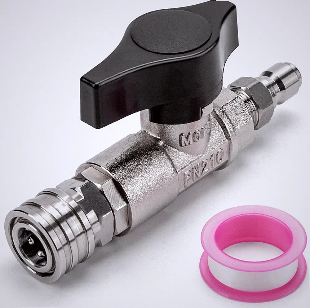 DN10 Ball Valve for Pressure Washer, 3/8" Quick Connect Ball Valve for Pressu...