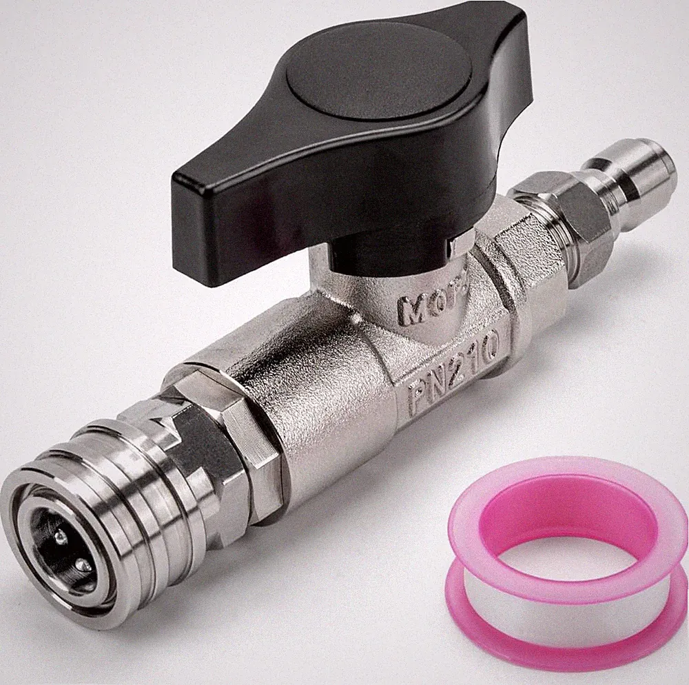 DN10 Ball Valve for Pressure Washer, 3/8" Quick Connect Ball Valve for Pressu