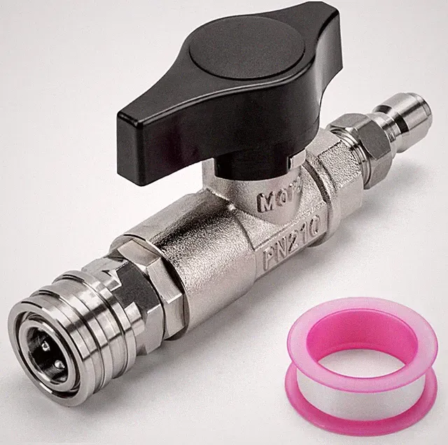 DN10 Ball Valve for Pressure Washer, 3/8" Quick Connect Ball Valve for Pressure
