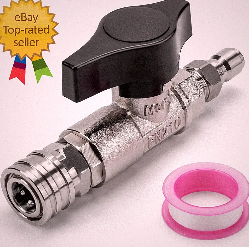 DN10 Ball Valve for Pressure Washer 3 8 Quick Connect Ball Valve for Pressure Po