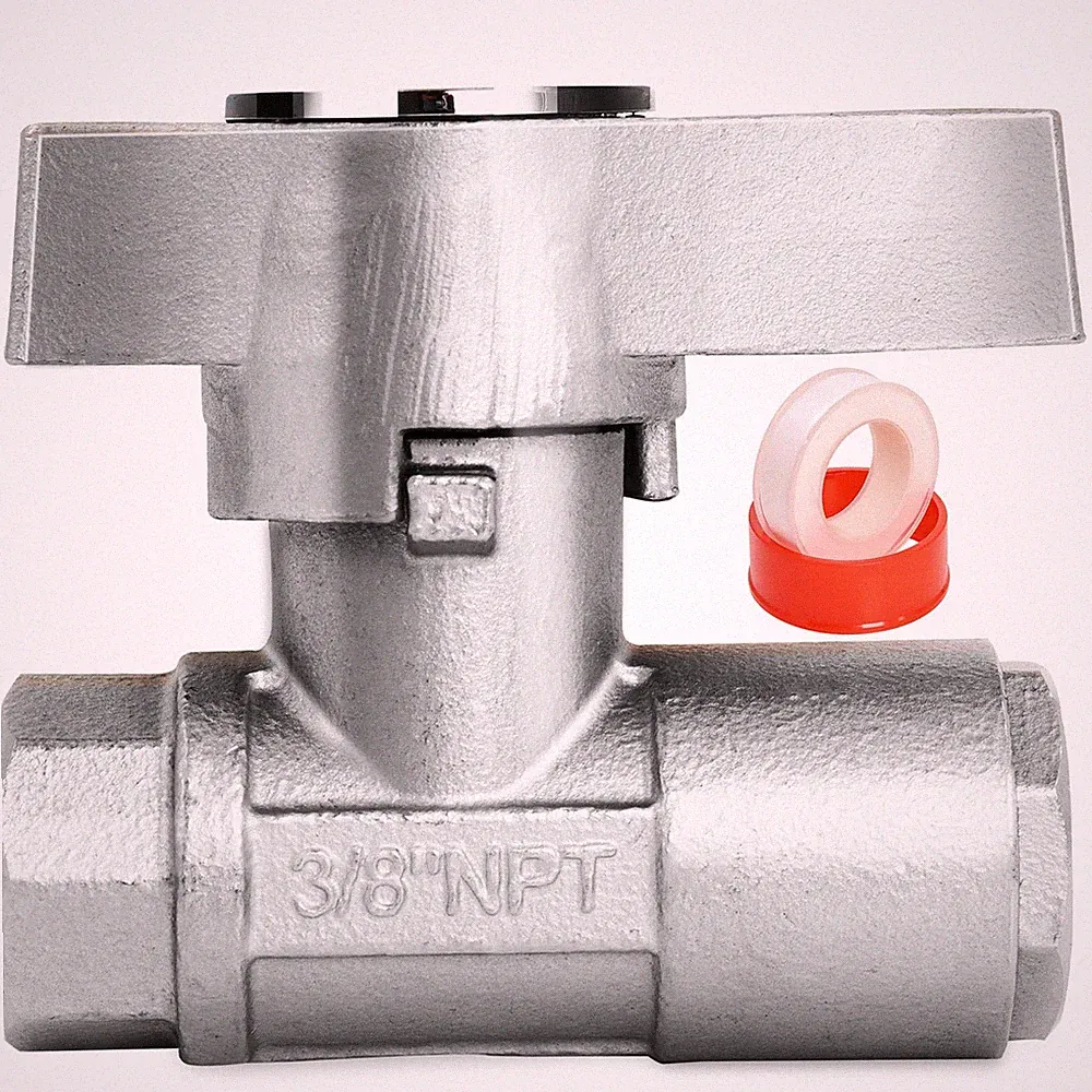 DN10 Ball Valve Pressure Washer 3/8" Stainless Steel Quick Connect Shut Off V...