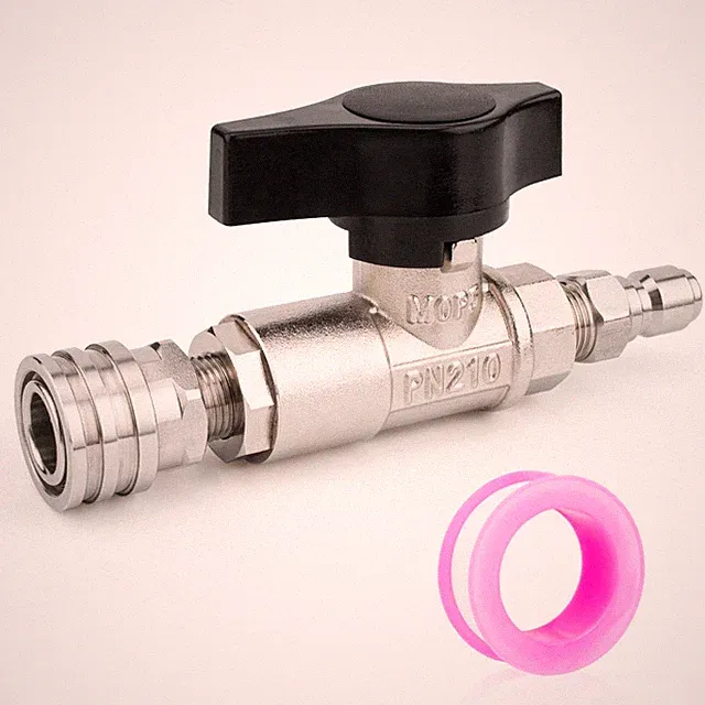DN10 Ball Valve Pressure Washer Shut Off 3/8 Quick Connect for Hose 3000 PSI