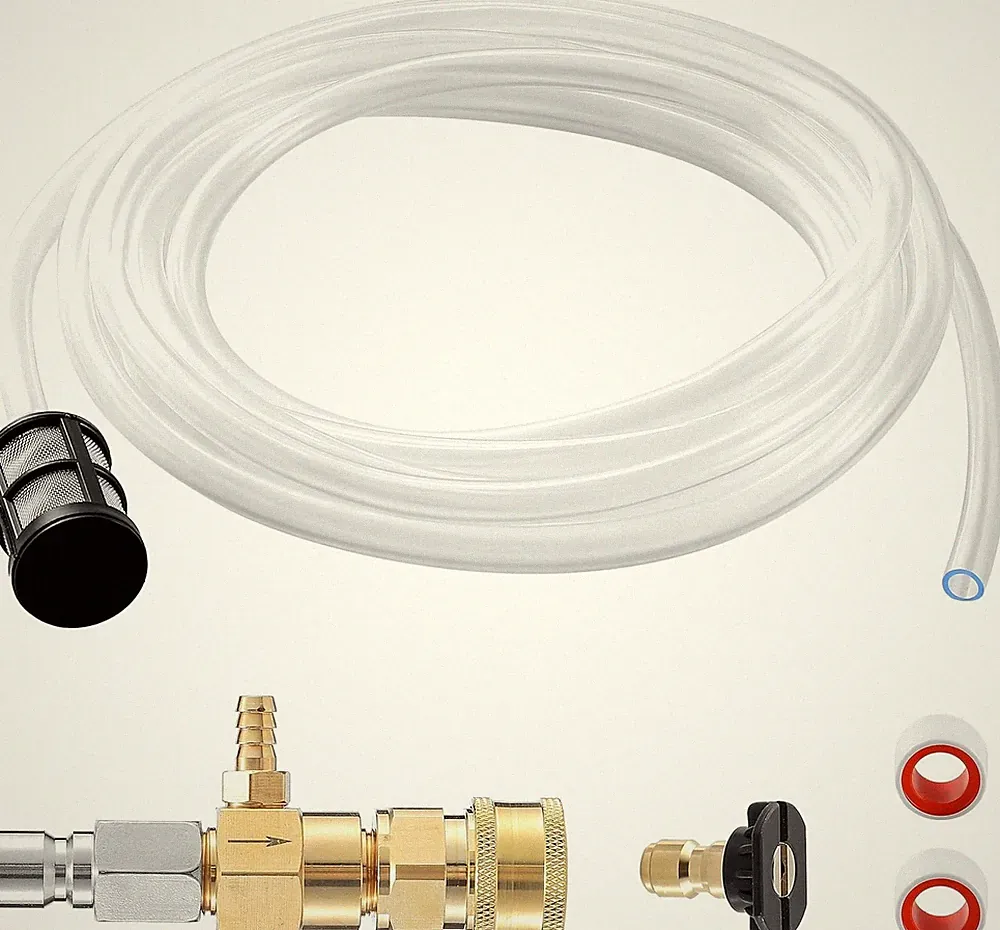 Downstream Injector for Pressure Washer,10 Ft Siphon Hose, 3-5 GPM