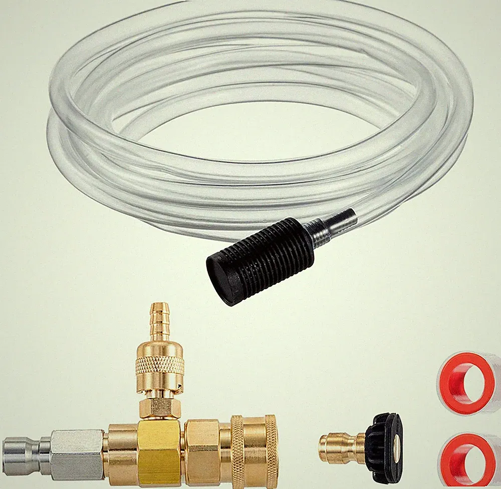 Downstream Injector for Pressure Washer, Power Washer Chemical Injector Kit, Soa