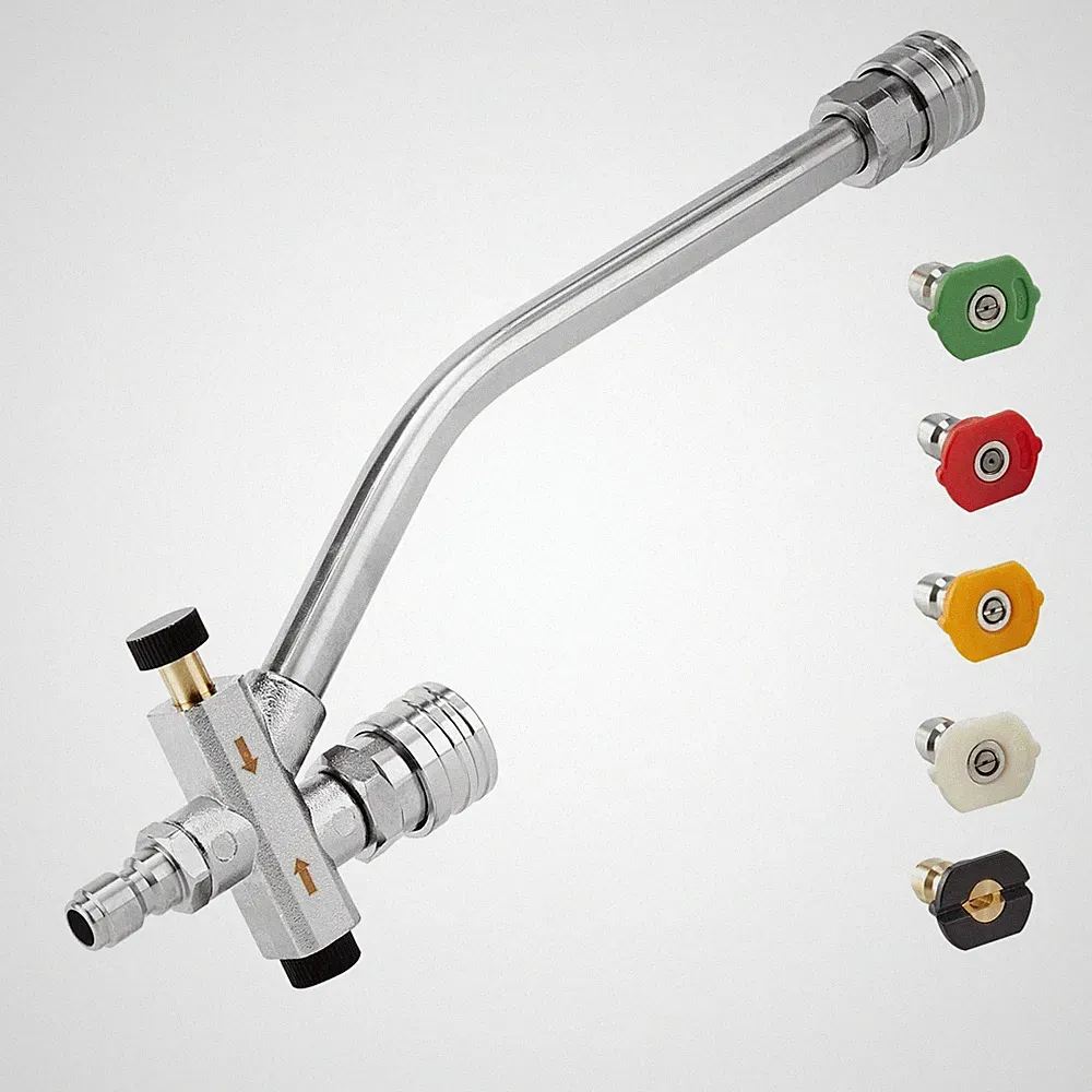 Dual Connector Lance Pressure Washer Foam Cannon with 5 Nozzles