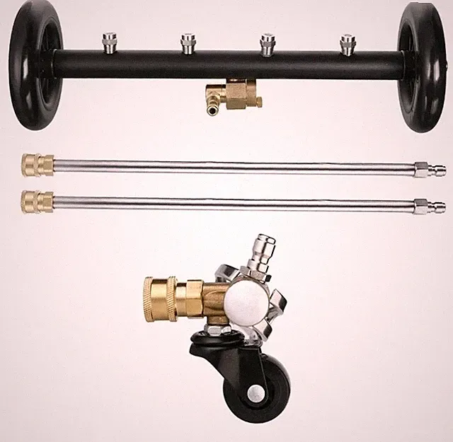 Dual-Function Undercarriage Cleaner with Swivel Wheel, Surface Cleaner for Pr...