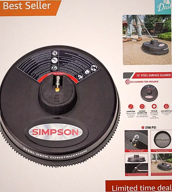 Dual Jet Pressure Washer Surface Cleaner - 10X Coverage & Streak-Free Finish