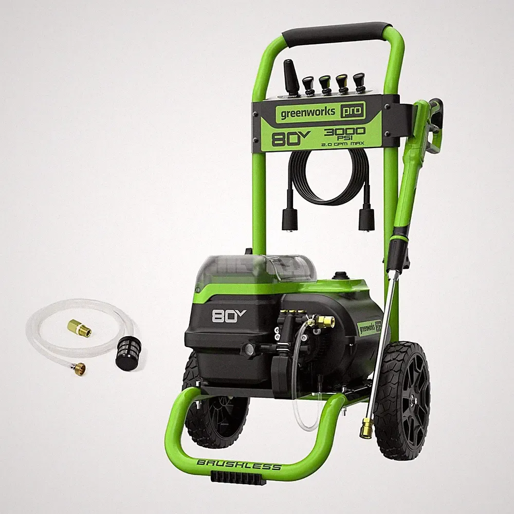 Dual-Port Pressure Washer Greenworks 80V 3000