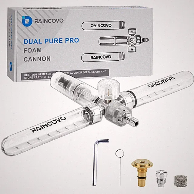 Dual Pure Pro Foam Cannon for Pressure Washer, Dual-Bottle Mini Soap Cannon f...